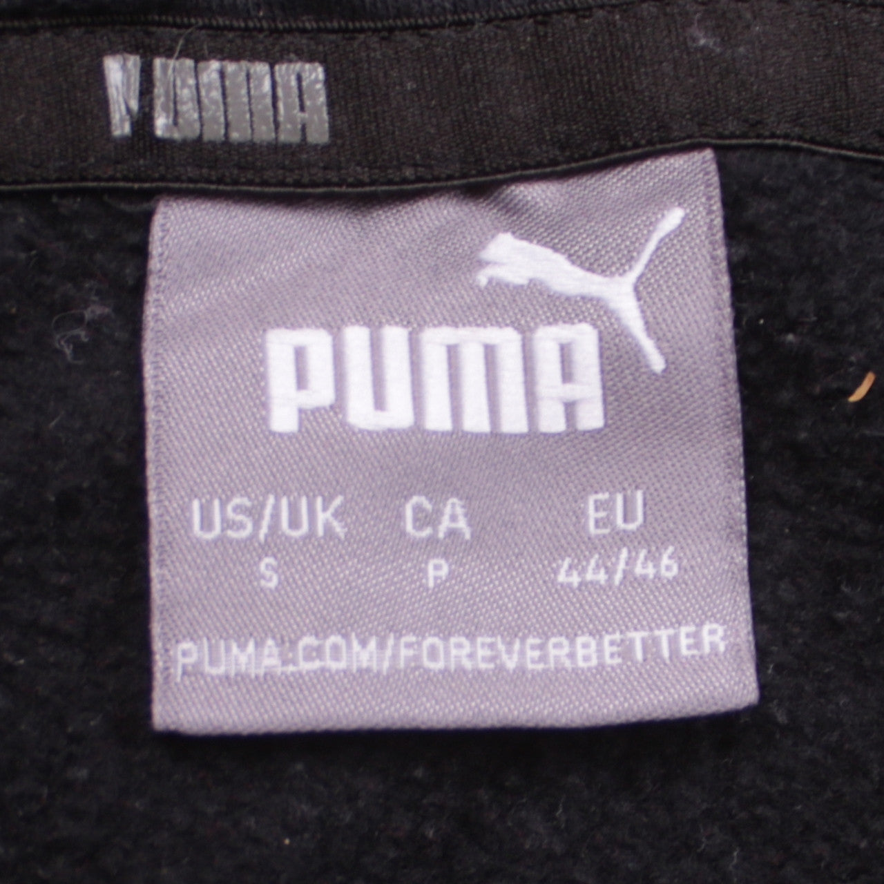 Puma Men’s Black Pullover Hoodie Small Logo Sports Fleece