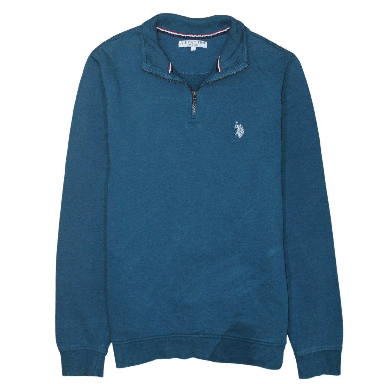 U.S. Polo Assn. Men's Blue 1/4 Zip Cotton Sweatshirt Size S