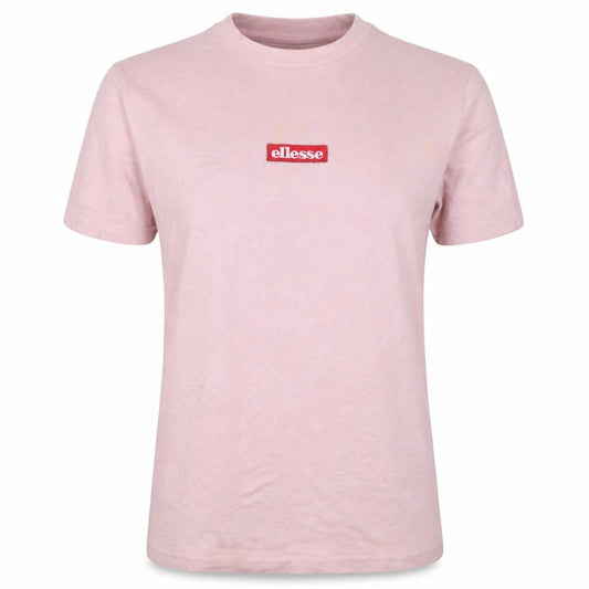 Ellesse Womens Pink Cotton Crew Neck Short Sleeve T-Shirt UK 10
