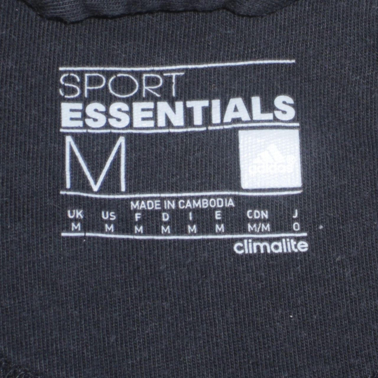 adidas Men's Black Medium Sport Essentials Track Jacket
