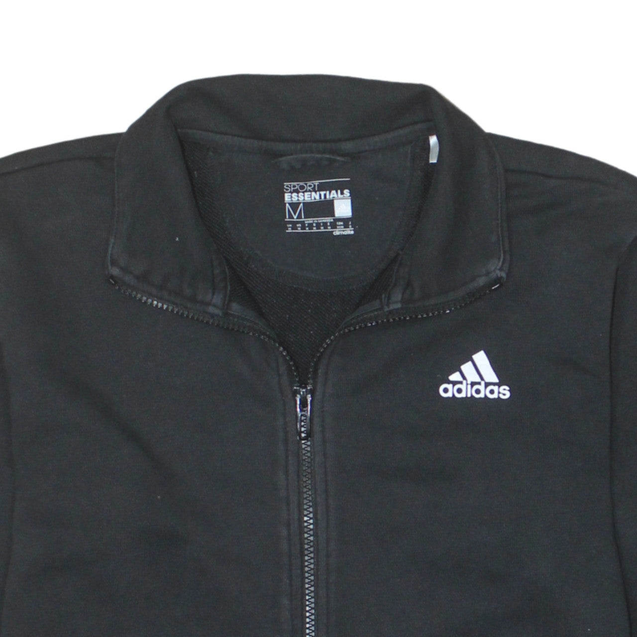 adidas Men's Black Medium Sport Essentials Track Jacket