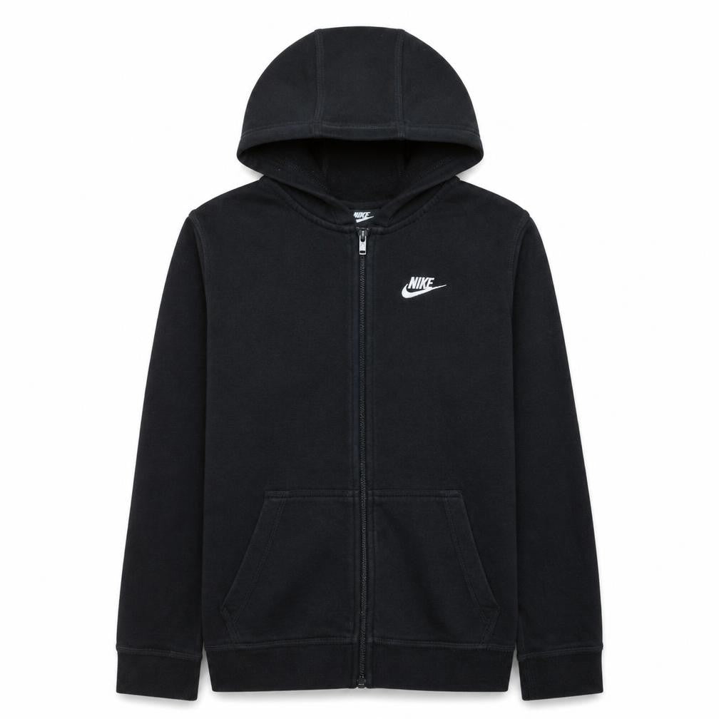 Nike Boys Black XL Full Zip Fleece Hoodie Sweatshirt