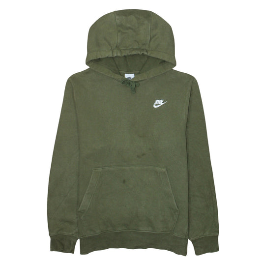 Nike Mens Green Pullover Hoodie Size S Sports Fleece Sweatshirt