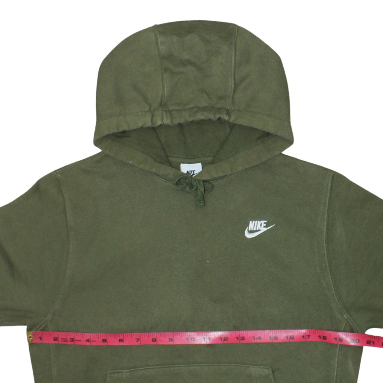 Nike Mens Green Pullover Hoodie Size S Sports Fleece Sweatshirt