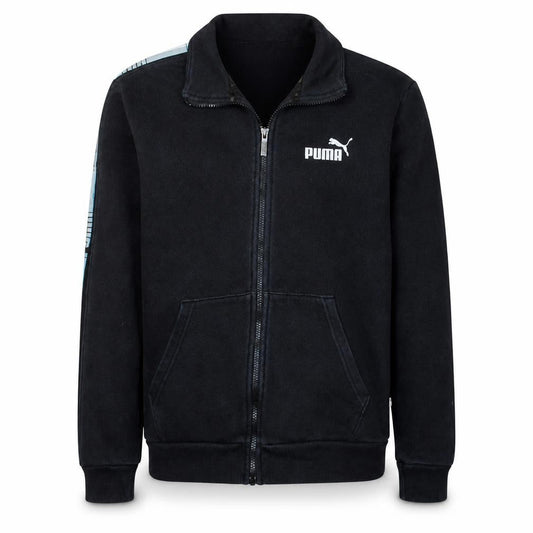 Puma Men's Black Small Track Jacket Full Zip Fleece Sportswear