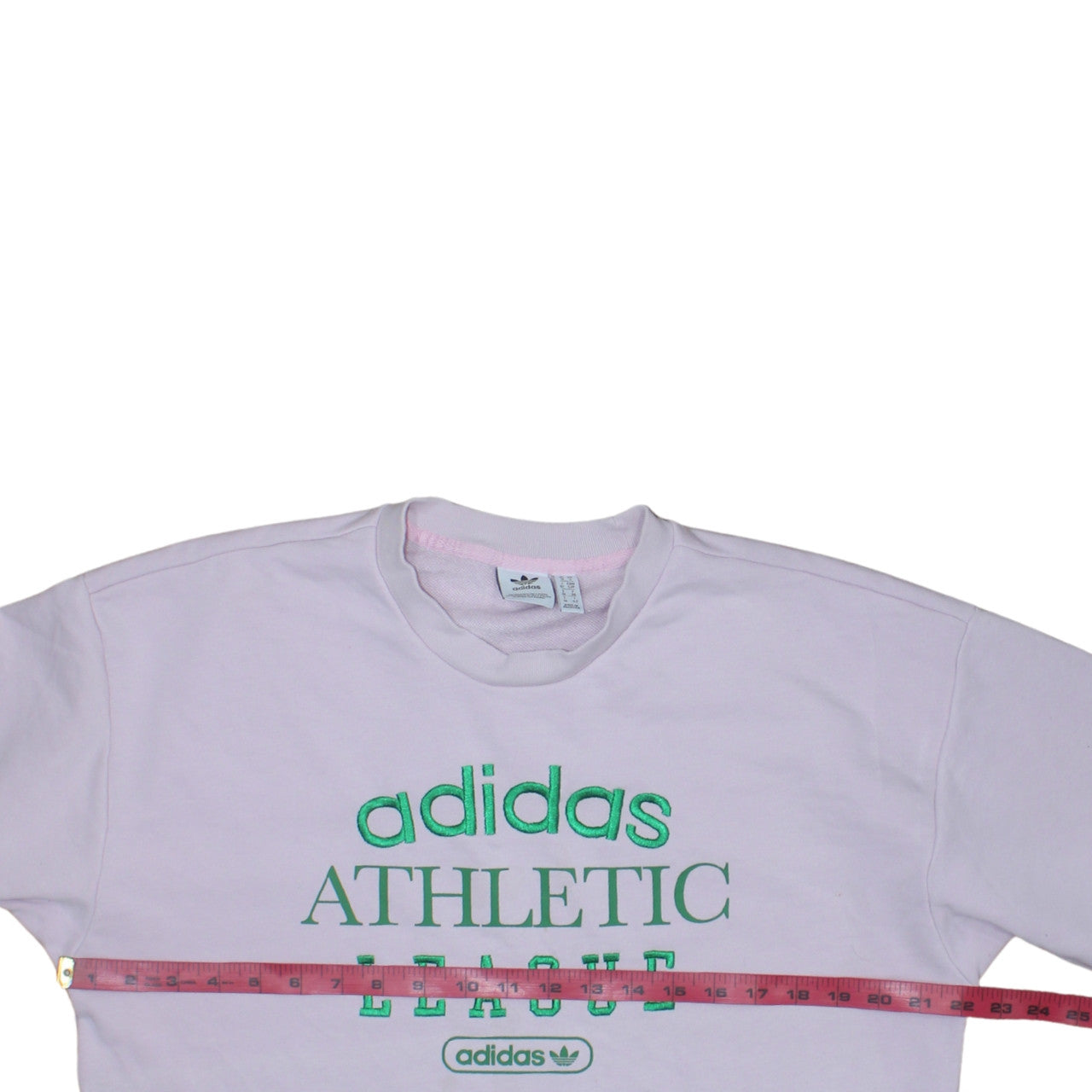Adidas Women White Athletic League Sweatshirt UK 10 Crew Neck