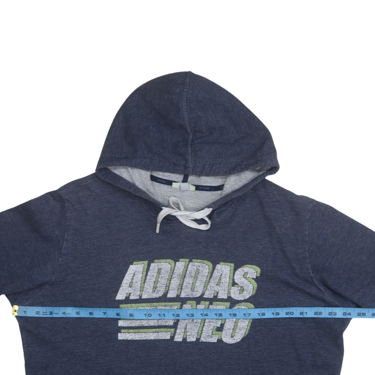 Adidas Neo Men's Blue Pullover Hoodie XL Graphic Print Sportswear