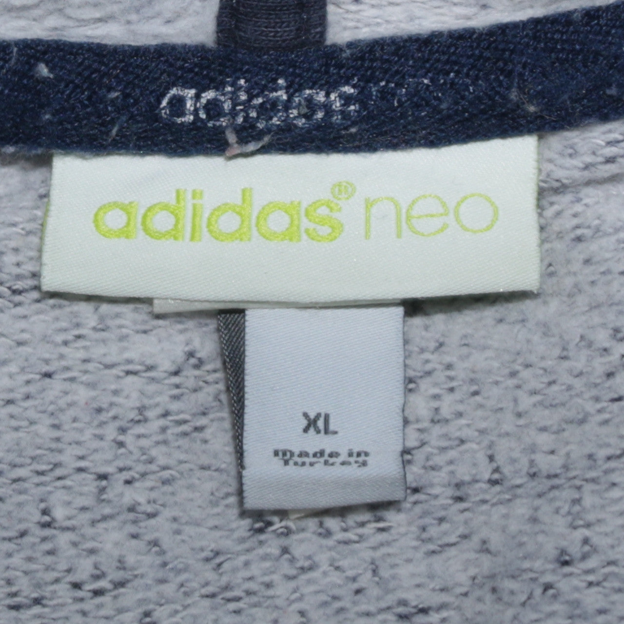 Adidas Neo Men's Blue Pullover Hoodie XL Graphic Print Sportswear