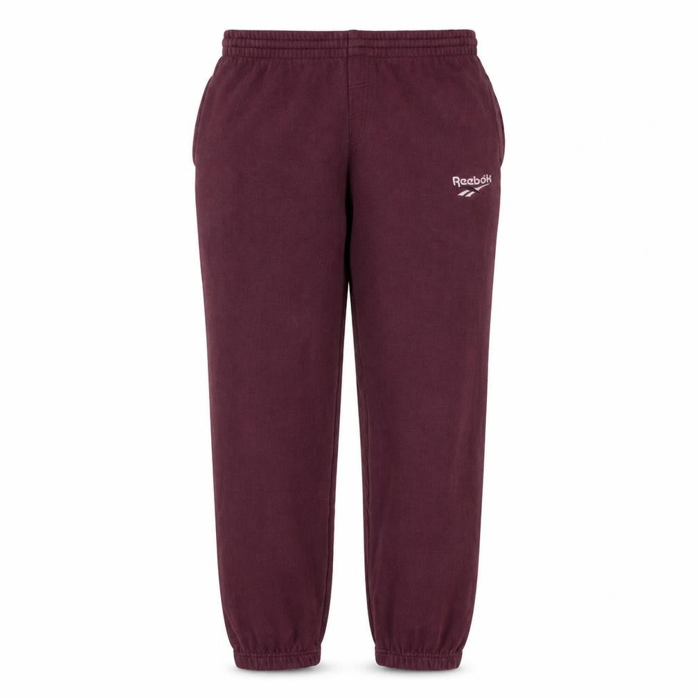 Reebok Women Purple Fleece Sweatpants S Comfort Fit