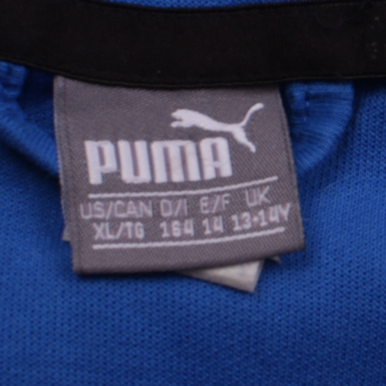 Puma Boys Blue Full Zip Hoodie 13-14 Years Sports Fleece Sweatshirt