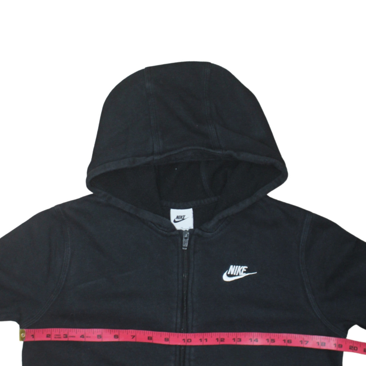 Nike Boys Black XL Full Zip Fleece Hoodie Sweatshirt
