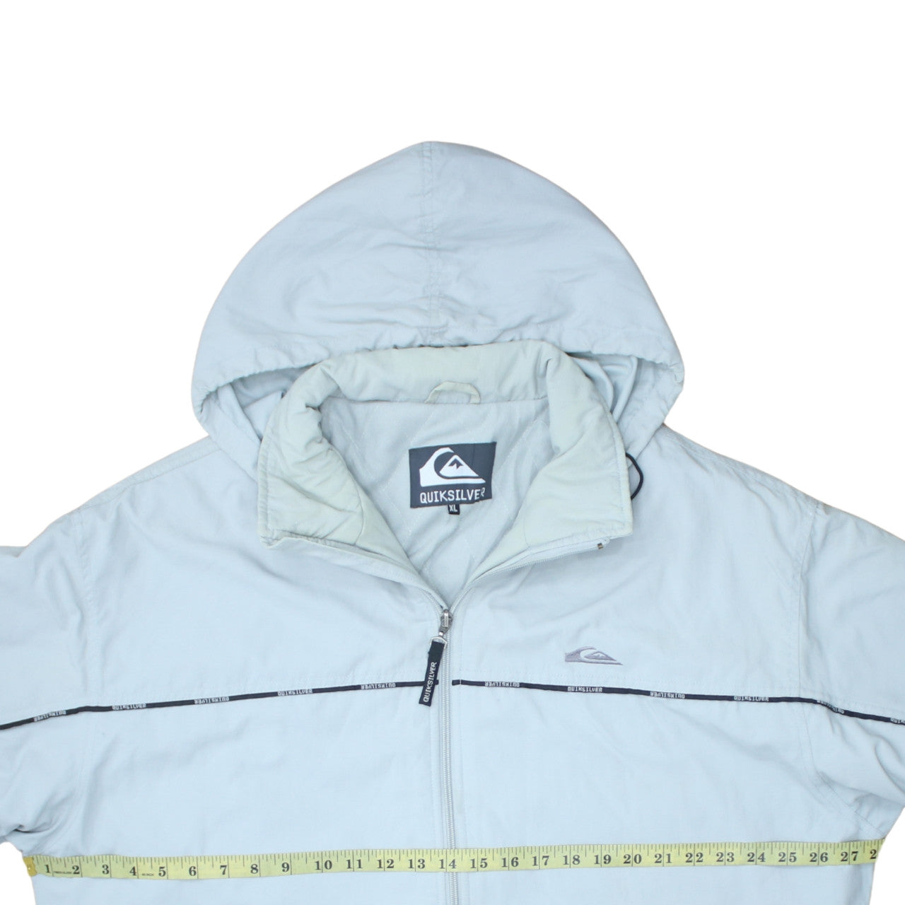 Quiksilver Men's Grey XL Hooded Puffer Jacket Winter Casual