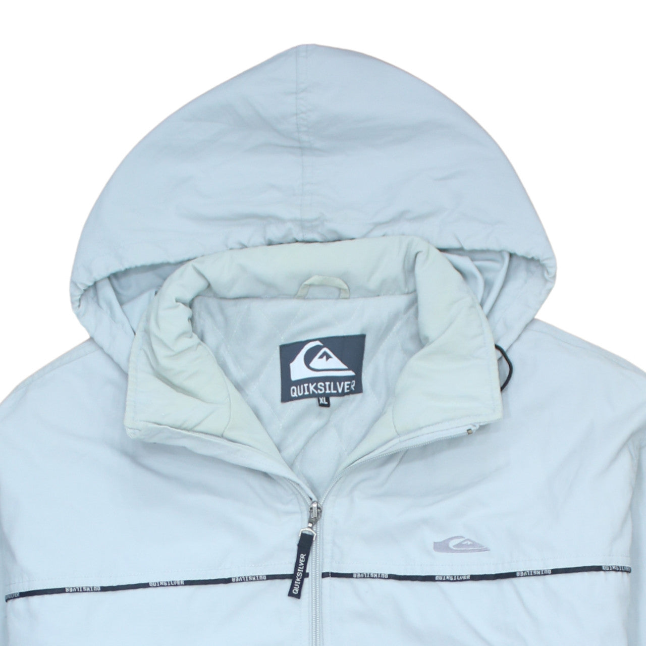 Quiksilver Men's Grey XL Hooded Puffer Jacket Winter Casual