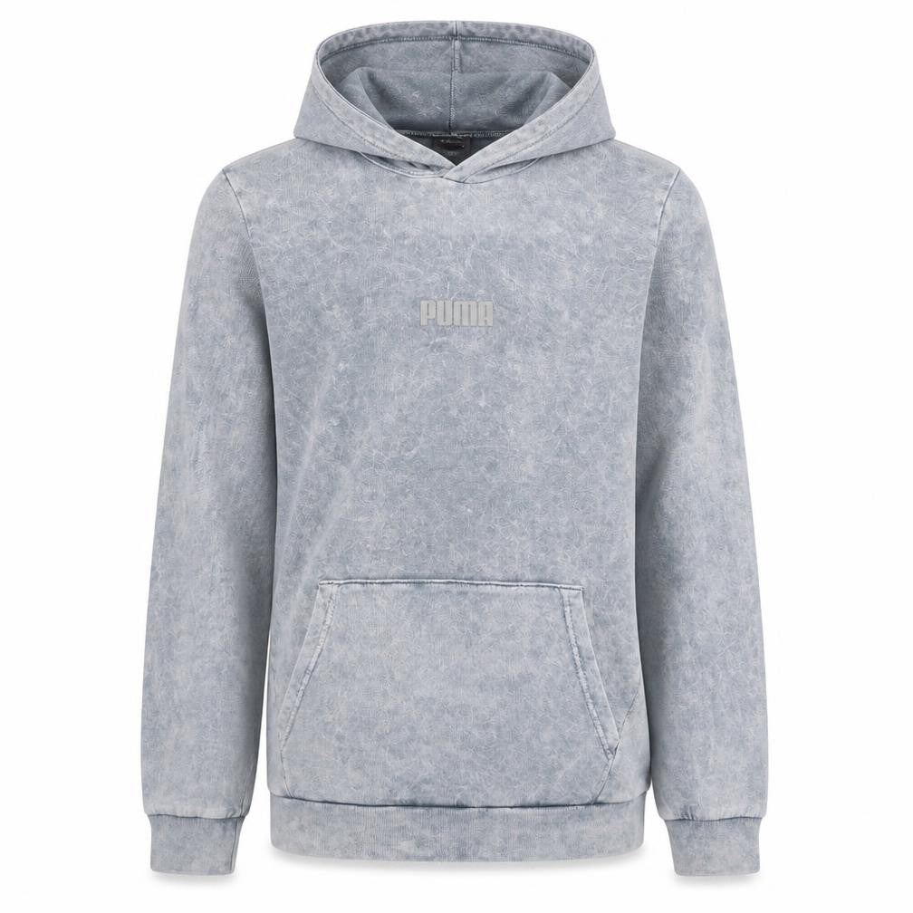 Puma Men's Grey Pullover Hoodie Size S Regular Fit Sportswear