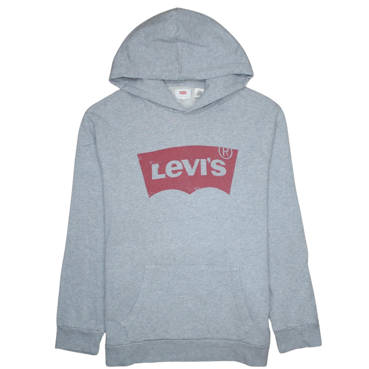 Levi's Men's Grey 2XL Pullover Hoodie Graphic Logo Sweatshirt