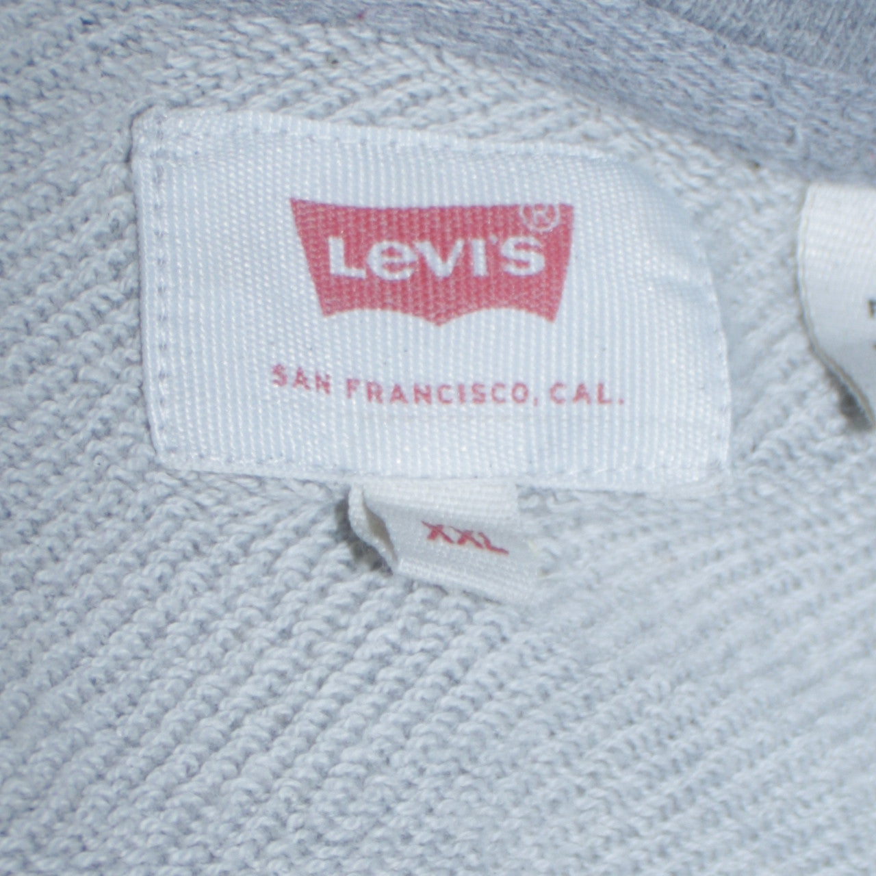 Levi's Men's Grey 2XL Pullover Hoodie Graphic Logo Sweatshirt