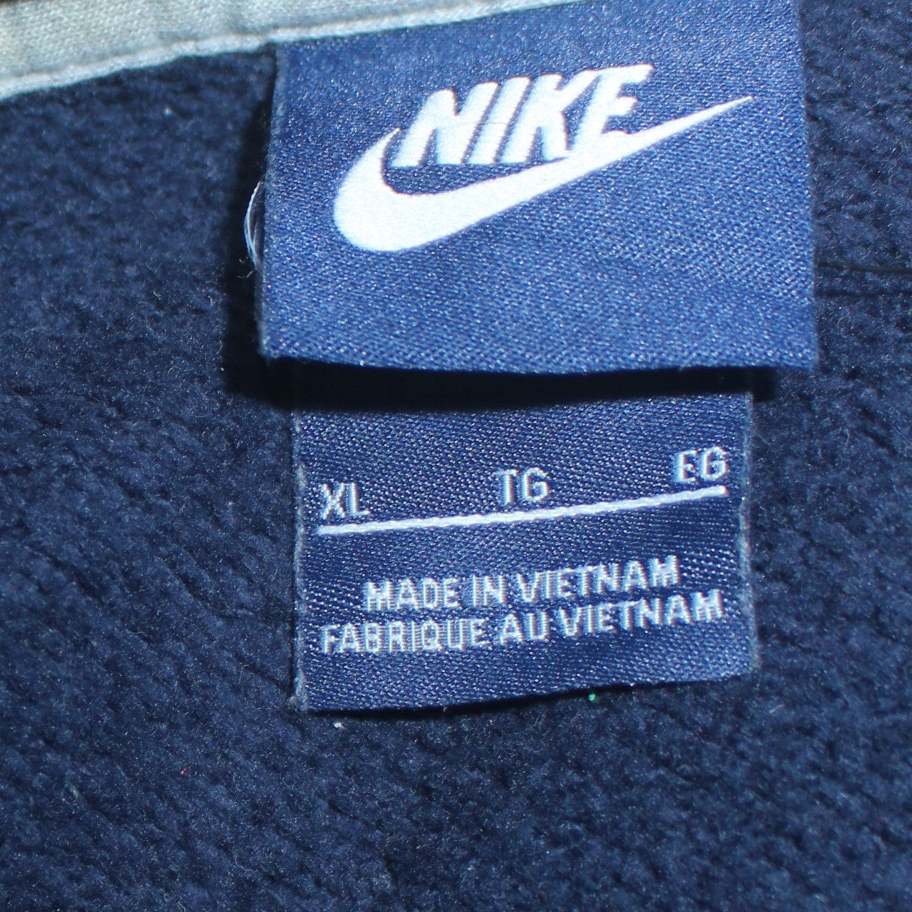 Nike Men's Blue Full Zip Hoodie XL Fleece Sweatshirt
