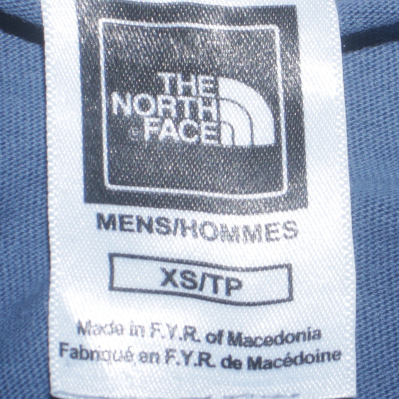 The North Face Men's Blue Long Sleeve Crew Neck Cotton T-Shirt XS