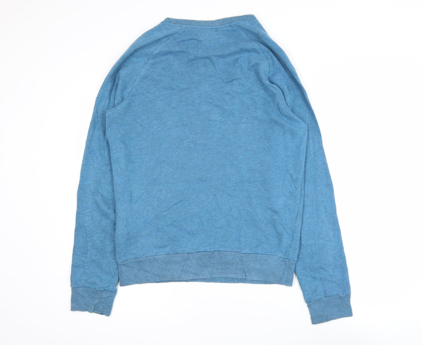 Levi's Men's Blue Cotton Blend Crew Neck Pullover Jumper Size S