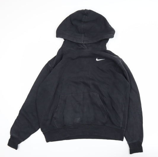 Nike Men's Black Pullover Hoodie Size M Logo Sportswear