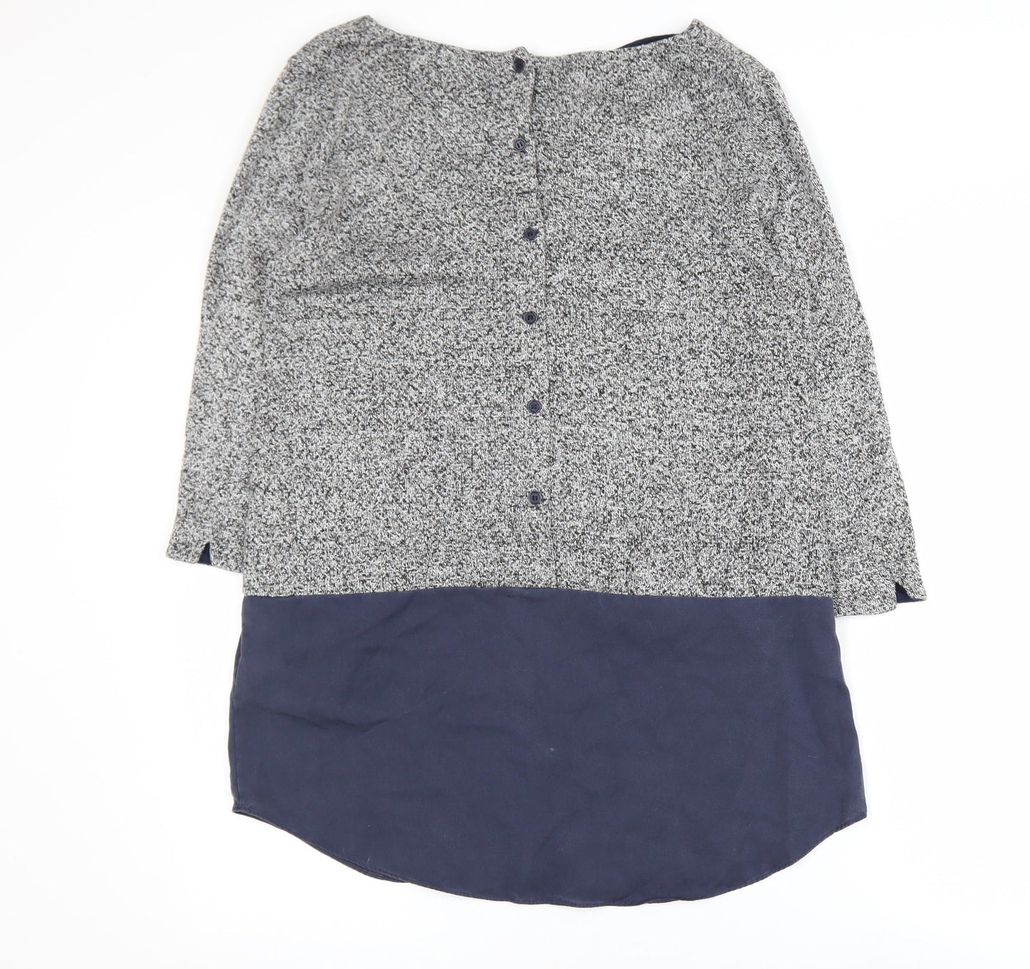 White Stuff Women's Blue Colourblock Tunic Blouse UK 10