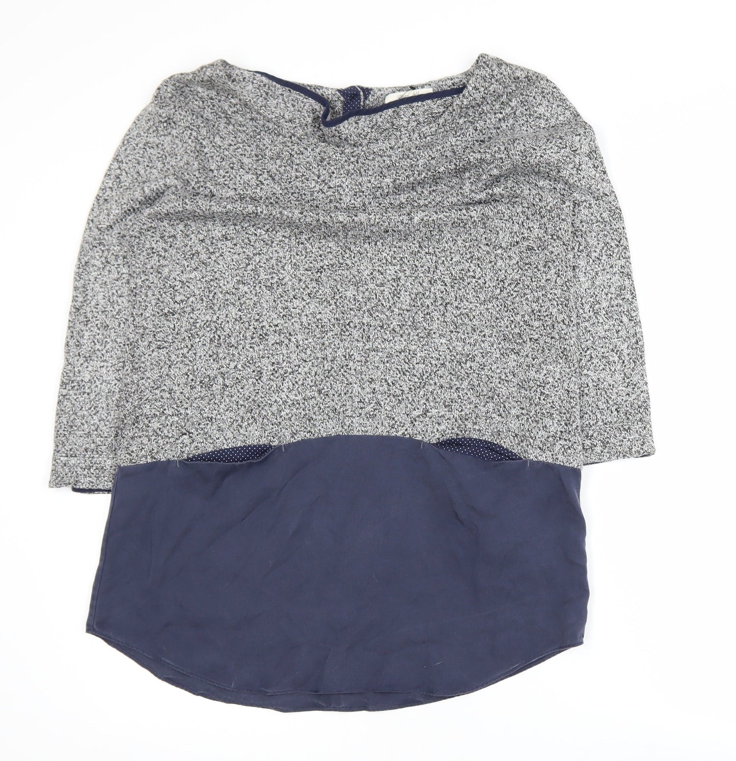 White Stuff Women's Blue Colourblock Tunic Blouse UK 10