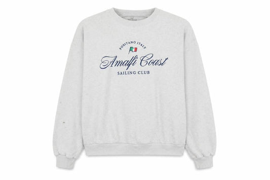 Hollister Mens Grey XL Pullover Sweatshirt Amalfi Coast Design