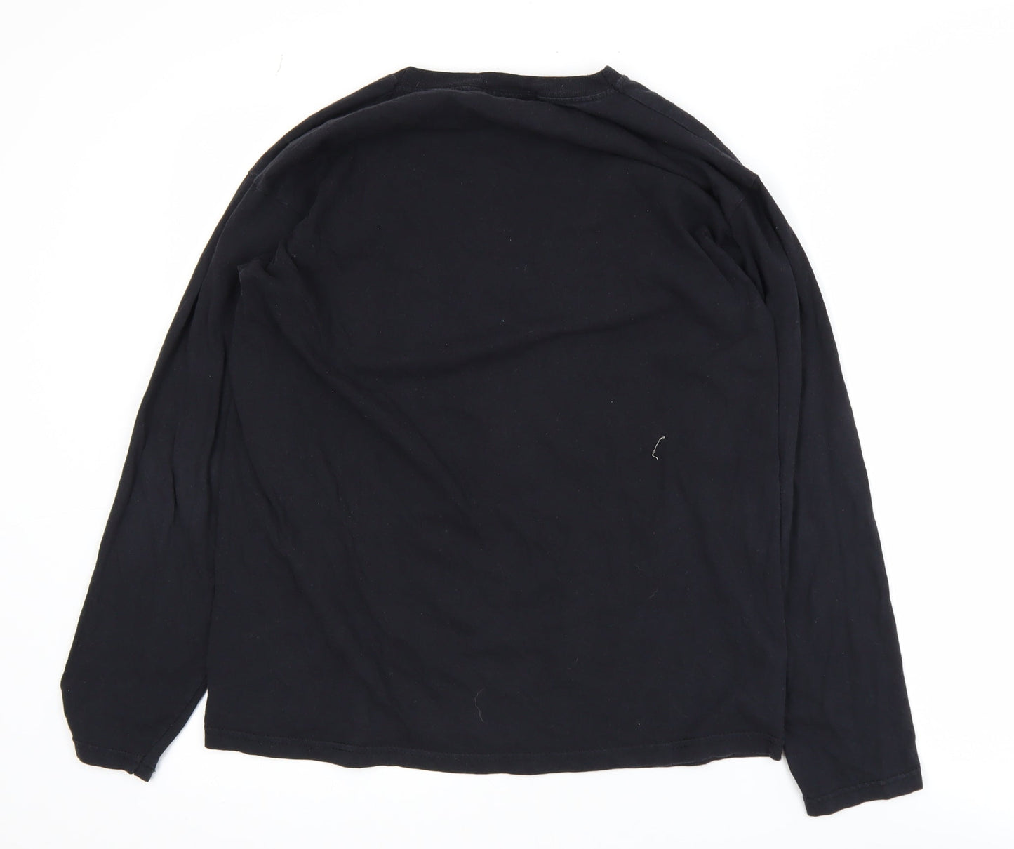New Girl Order Women's Black Long Sleeve Graphic Cotton T-Shirt Size 8