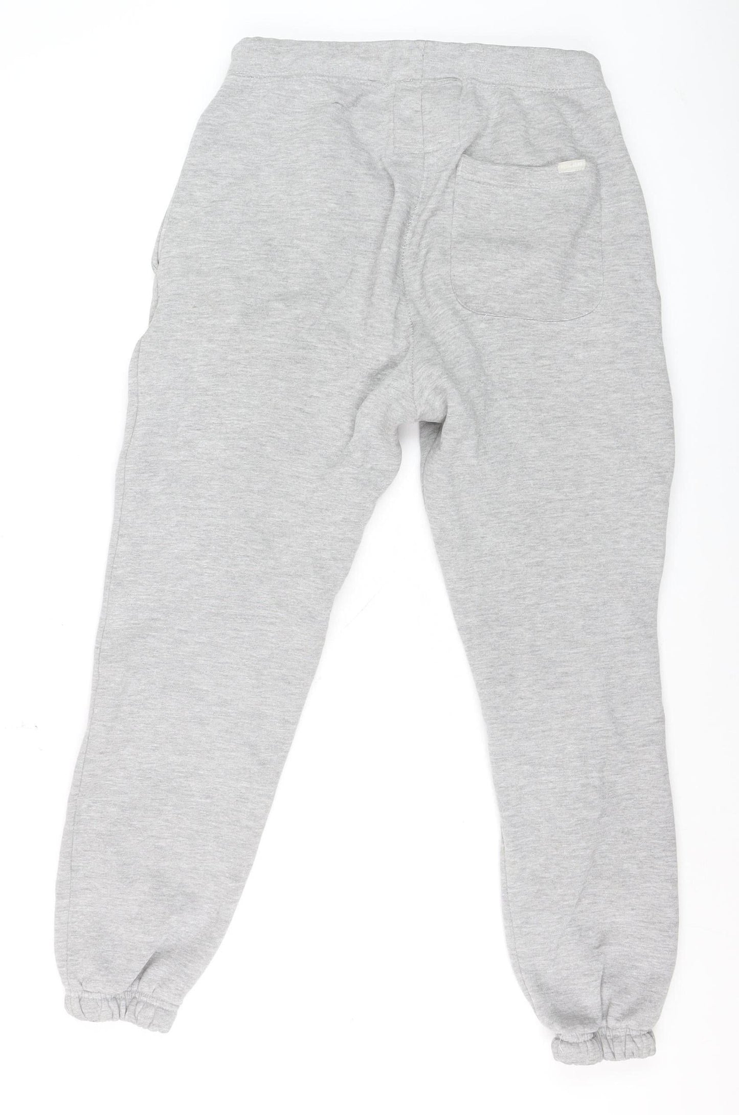 Pull & Bear Men's Grey Jogger Sweatpants Size M Elastic Waist Casual