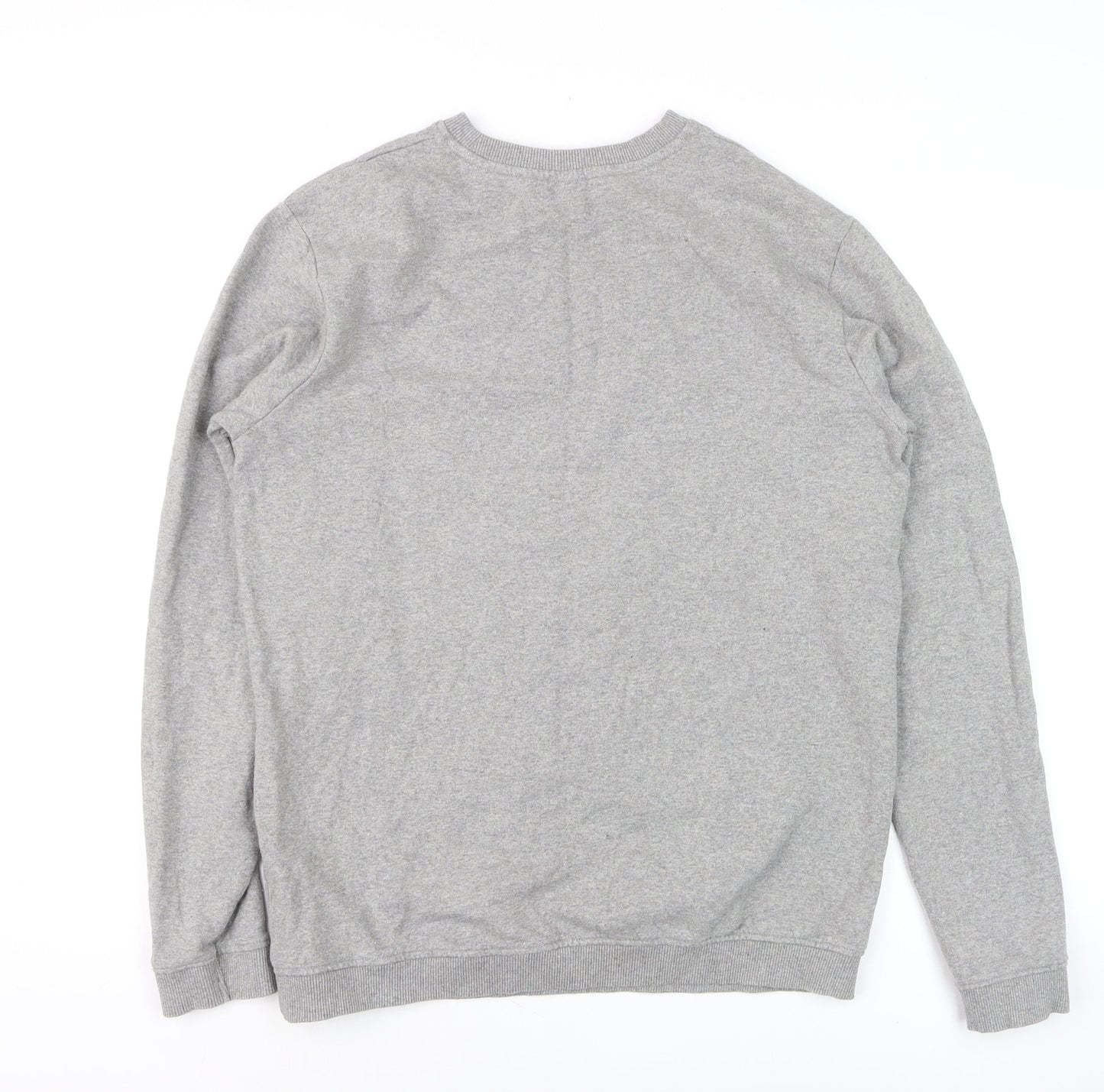 Teemill Men's Grey L Organic Cotton Animal Graphic Sweatshirt