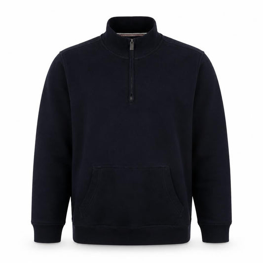 Lands' End Men's Blue 1/2 Zip Fleece Sweatshirt Medium