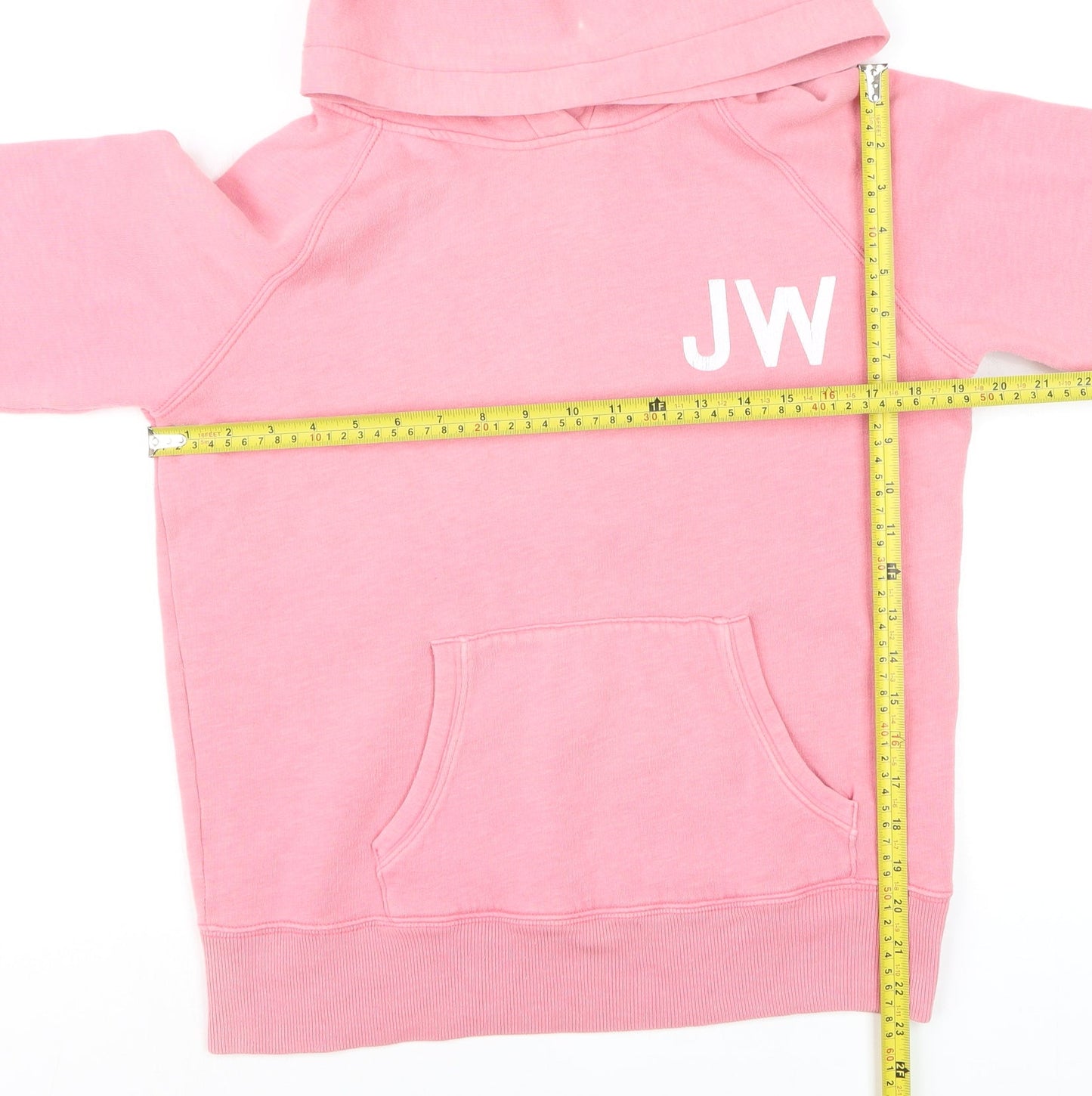 Jack Wills Womens Pink Hoodie Size 12 Pullover Graphic Print Sweatshirt
