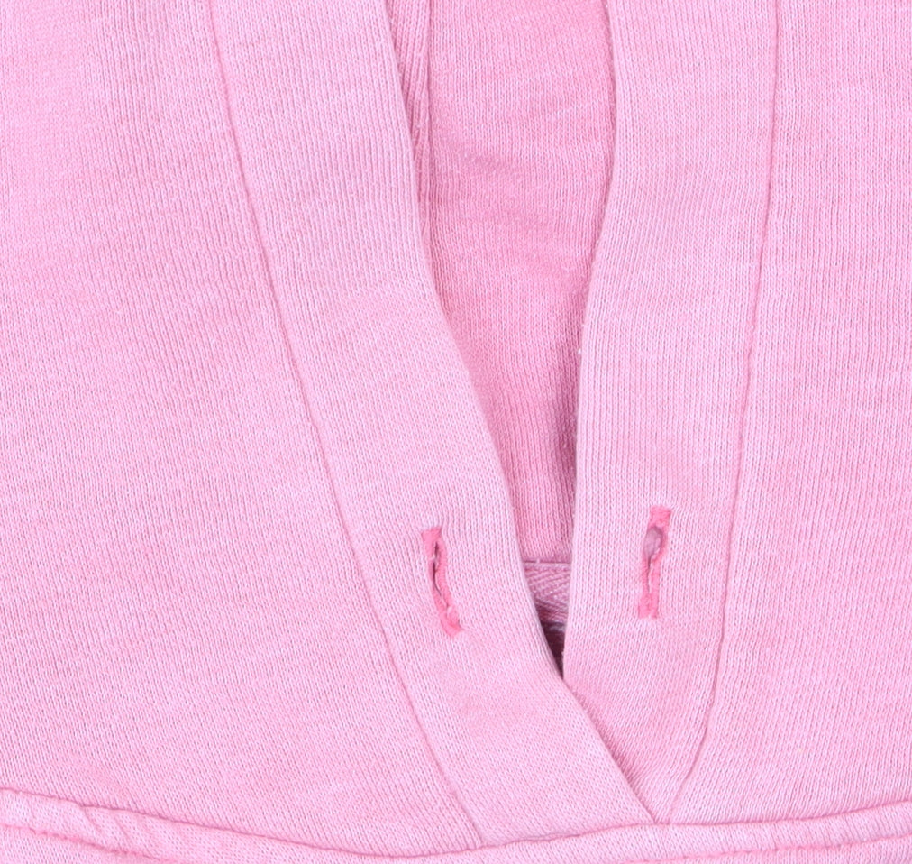 Jack Wills Womens Pink Hoodie Size 12 Pullover Graphic Print Sweatshirt