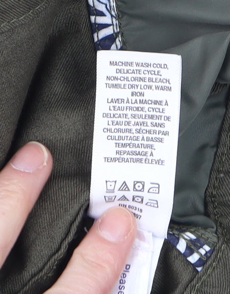Lucky Brand Men’s Green Military Jacket M Cotton Nylon Twill