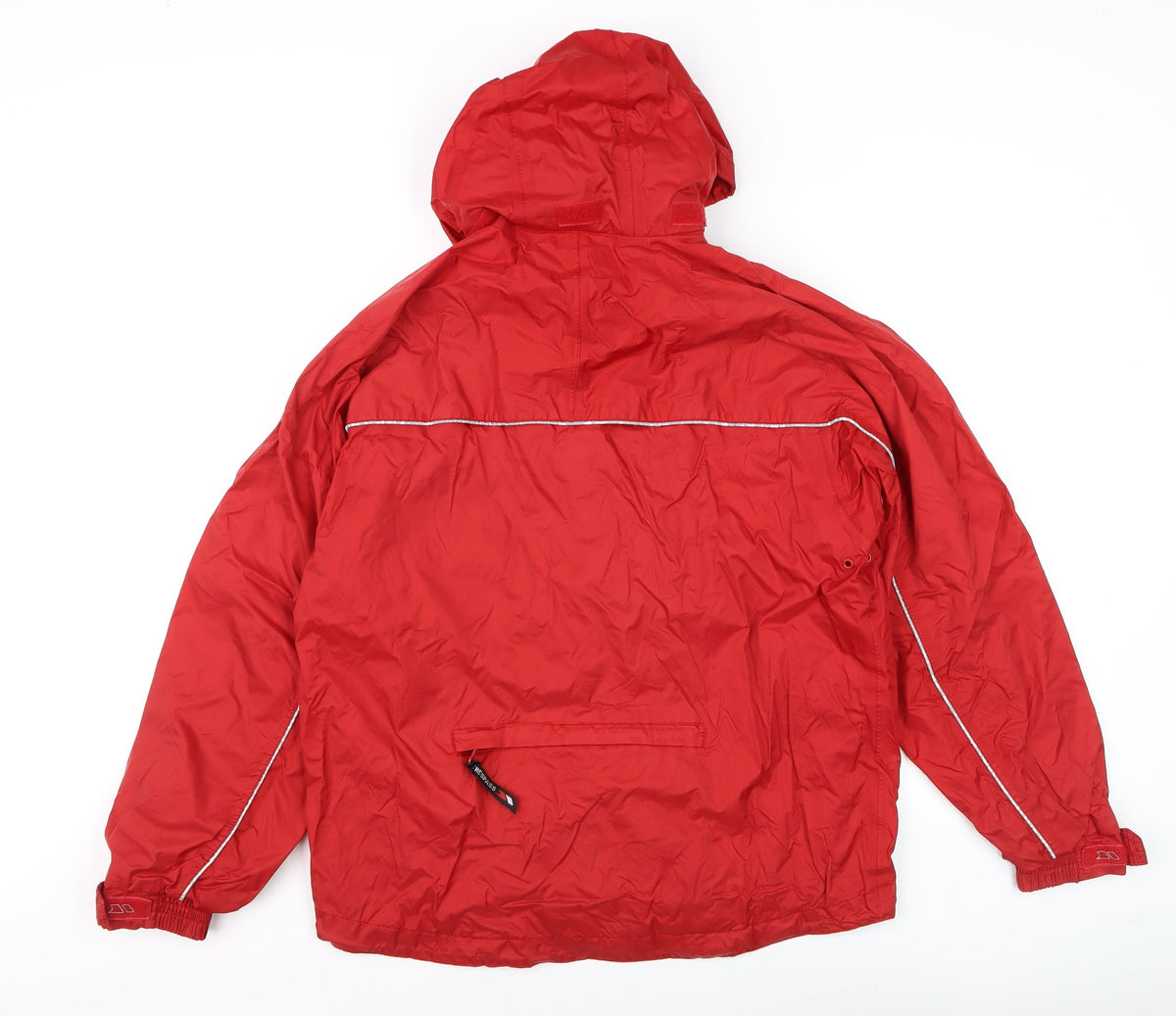 Trespass Boys Red Waterproof Hooded Rain Coat Jacket 15-16 Years