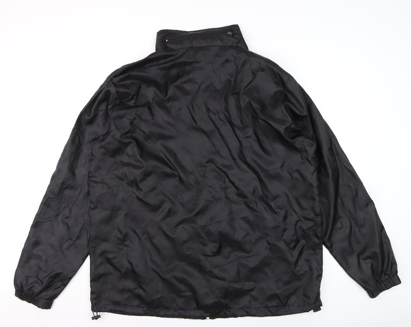 APX Men's Black XL Windbreaker Jacket Lightweight Full Zip Sportswear