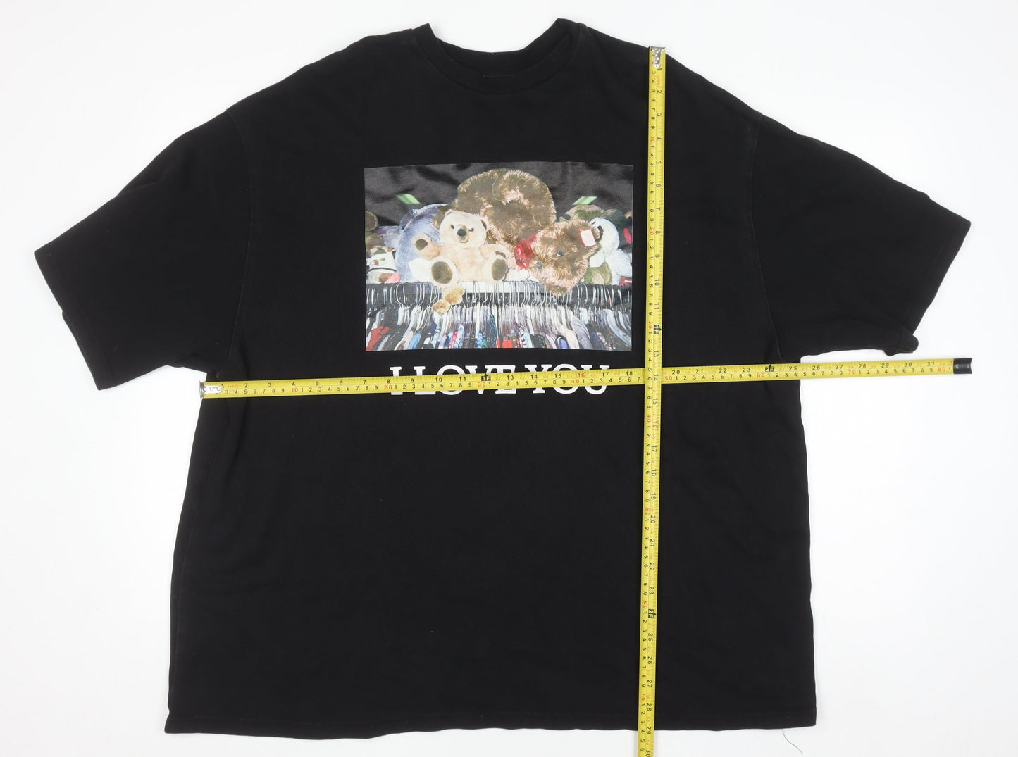 Little Sunny Bite Women's Black Love Graphic T-Shirt M Relaxed Fit