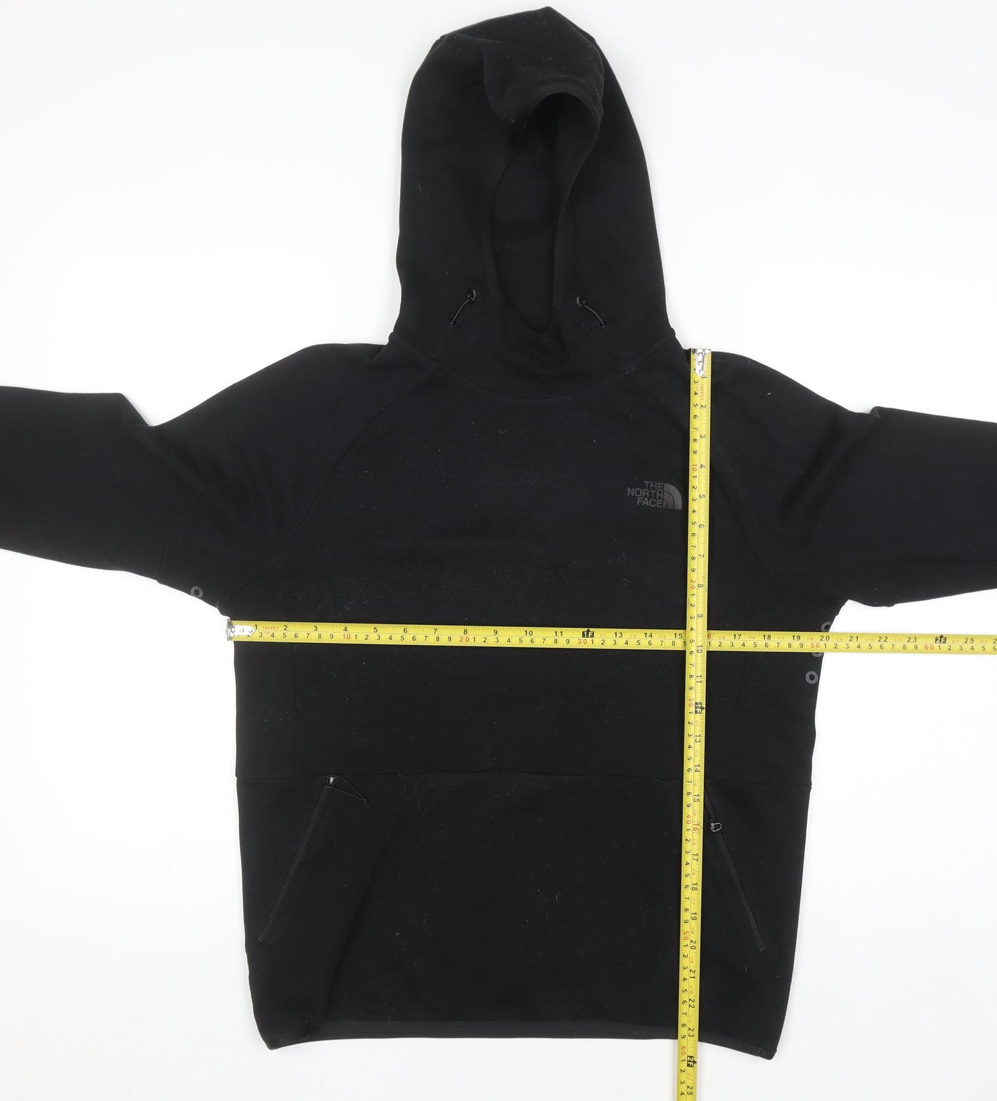 The North Face Men's Black Pullover Hoodie Size S Polyester Fleece