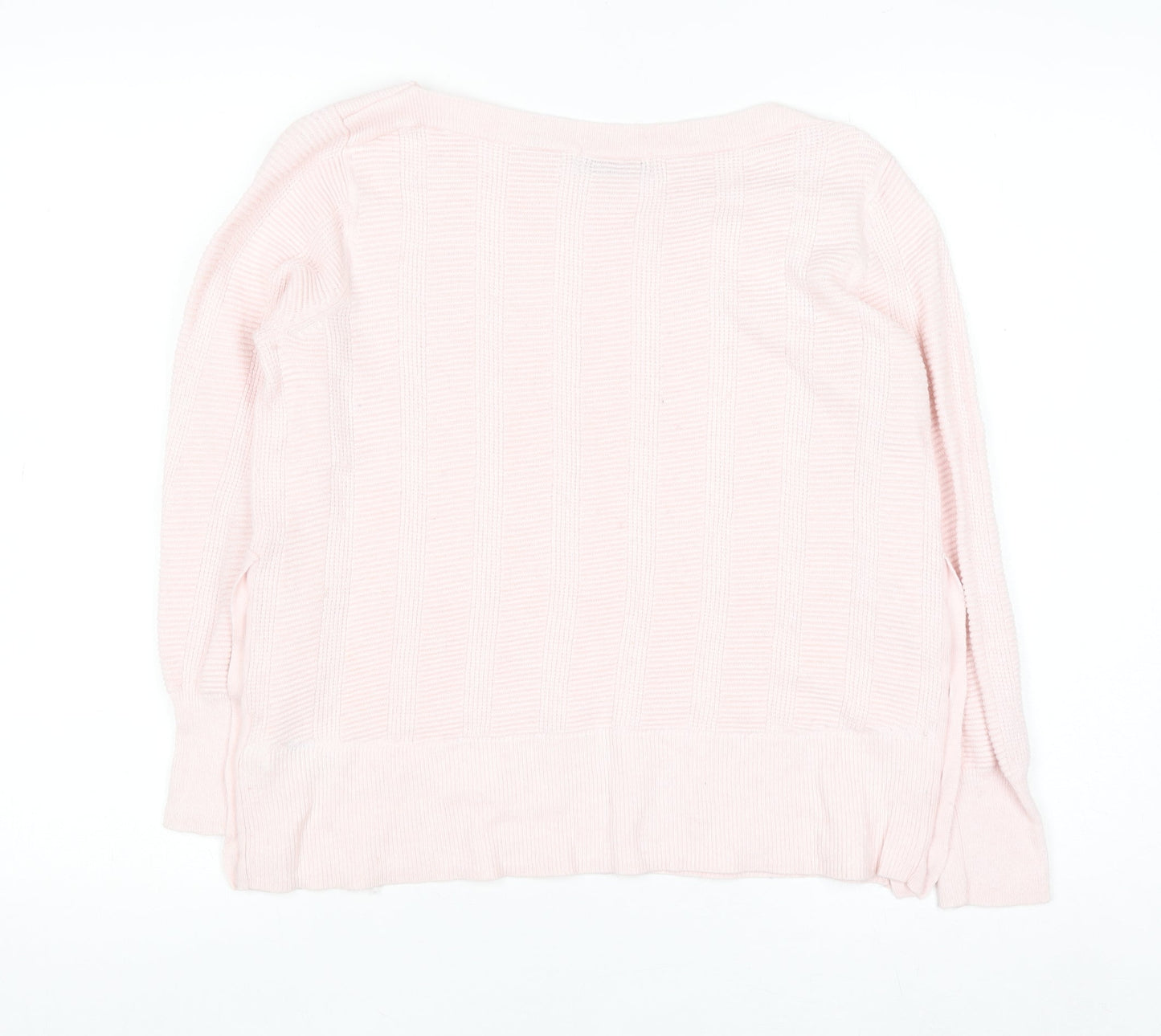 Marks and Spencer Per Una Women’s Pink Knit Button Jumper Size 12