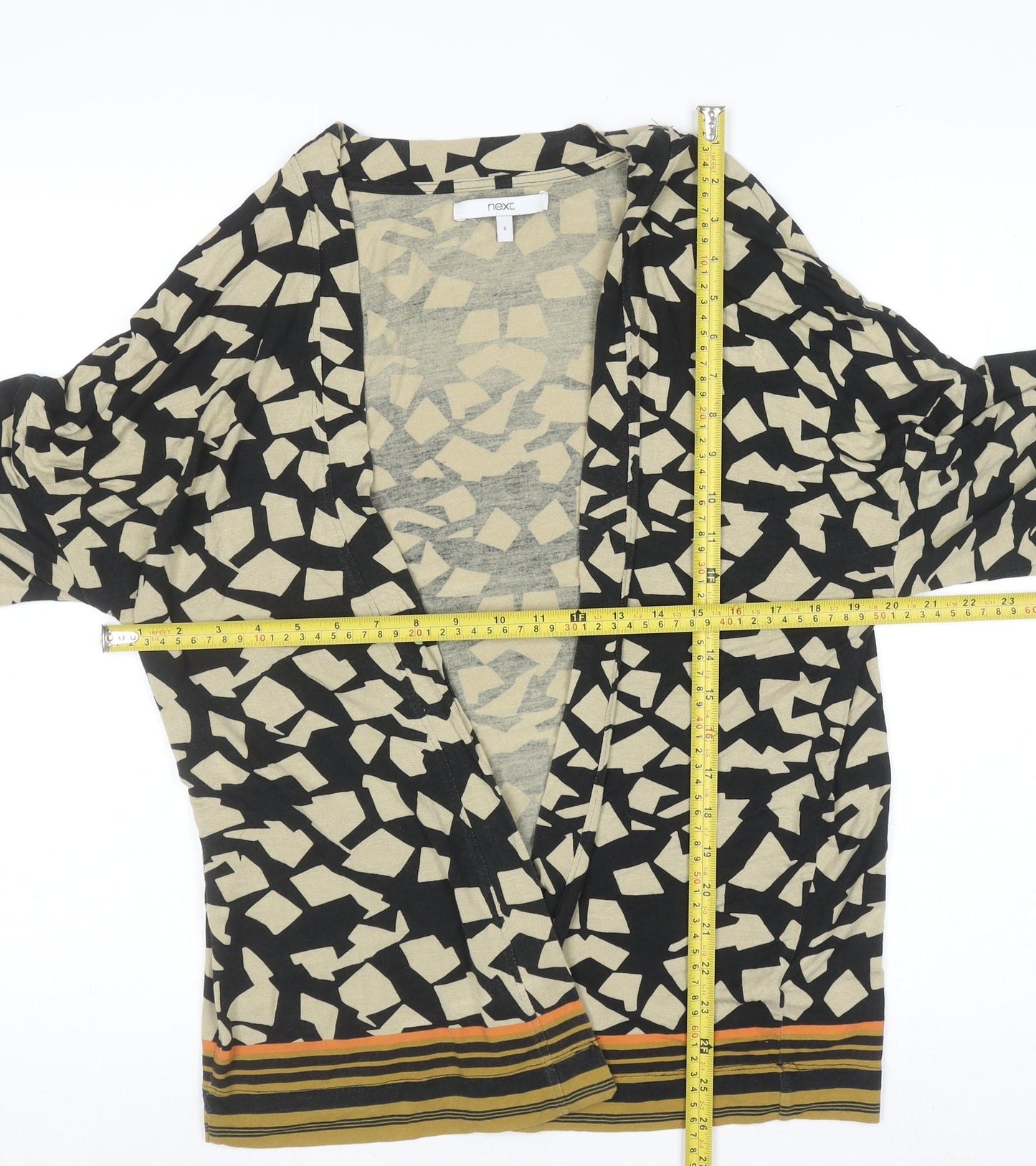 Next Womens Multicoloured Geometric Cardigan Small Viscose Blend