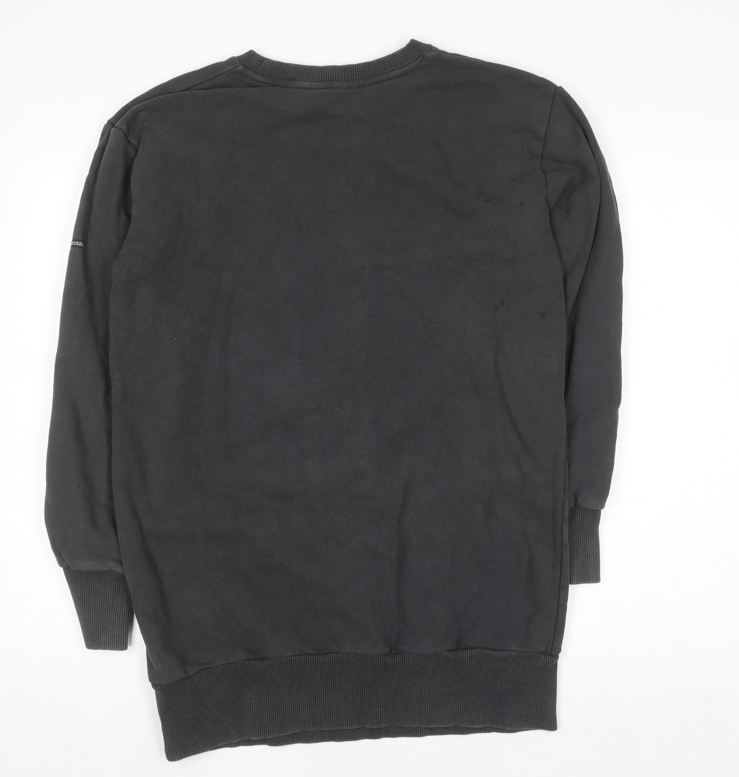 Superdry Womens Black Graphic Pullover Sweatshirt UK 10