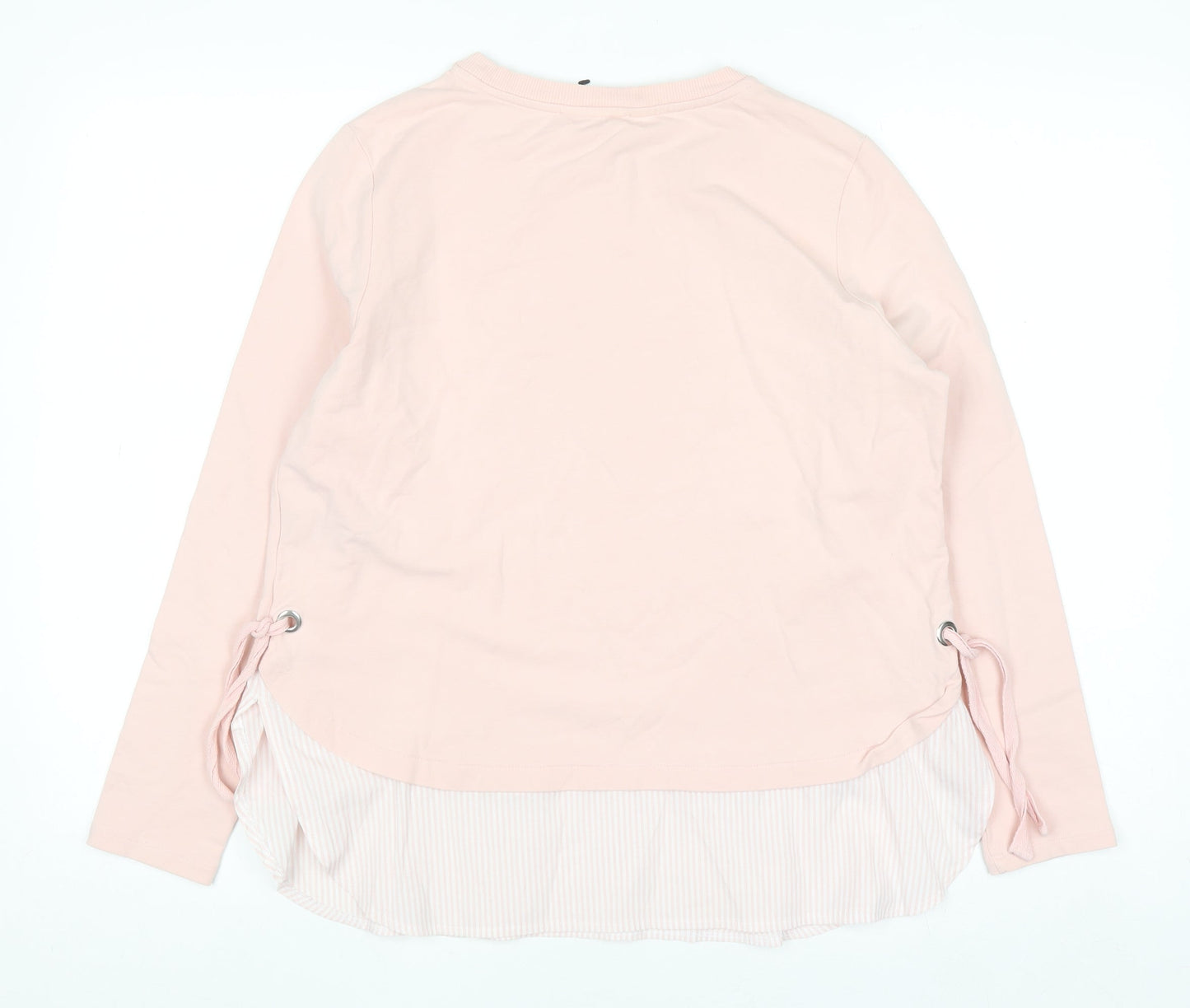 Marks and Spencer Women’s Pink Long Sleeve Crew Neck Blouse Size 14