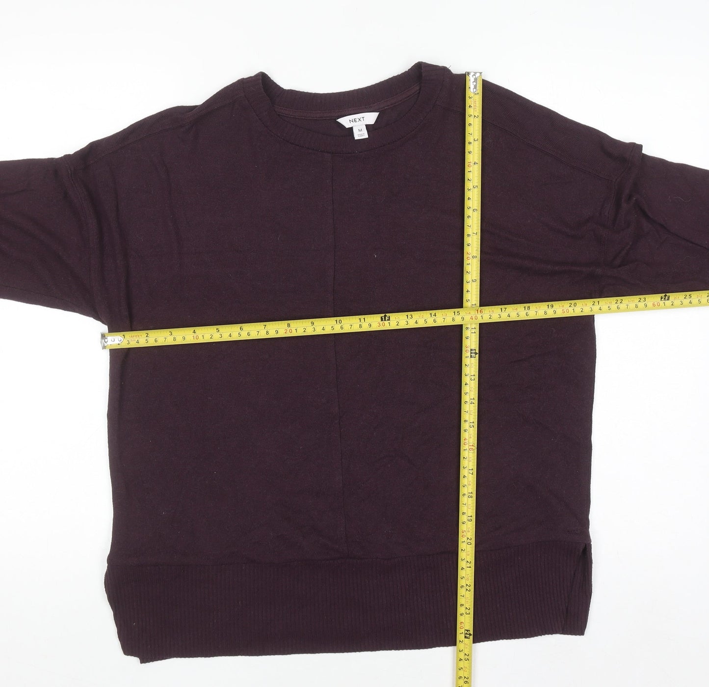 Next Men's Purple Crew Neck Pullover Jumper Size M