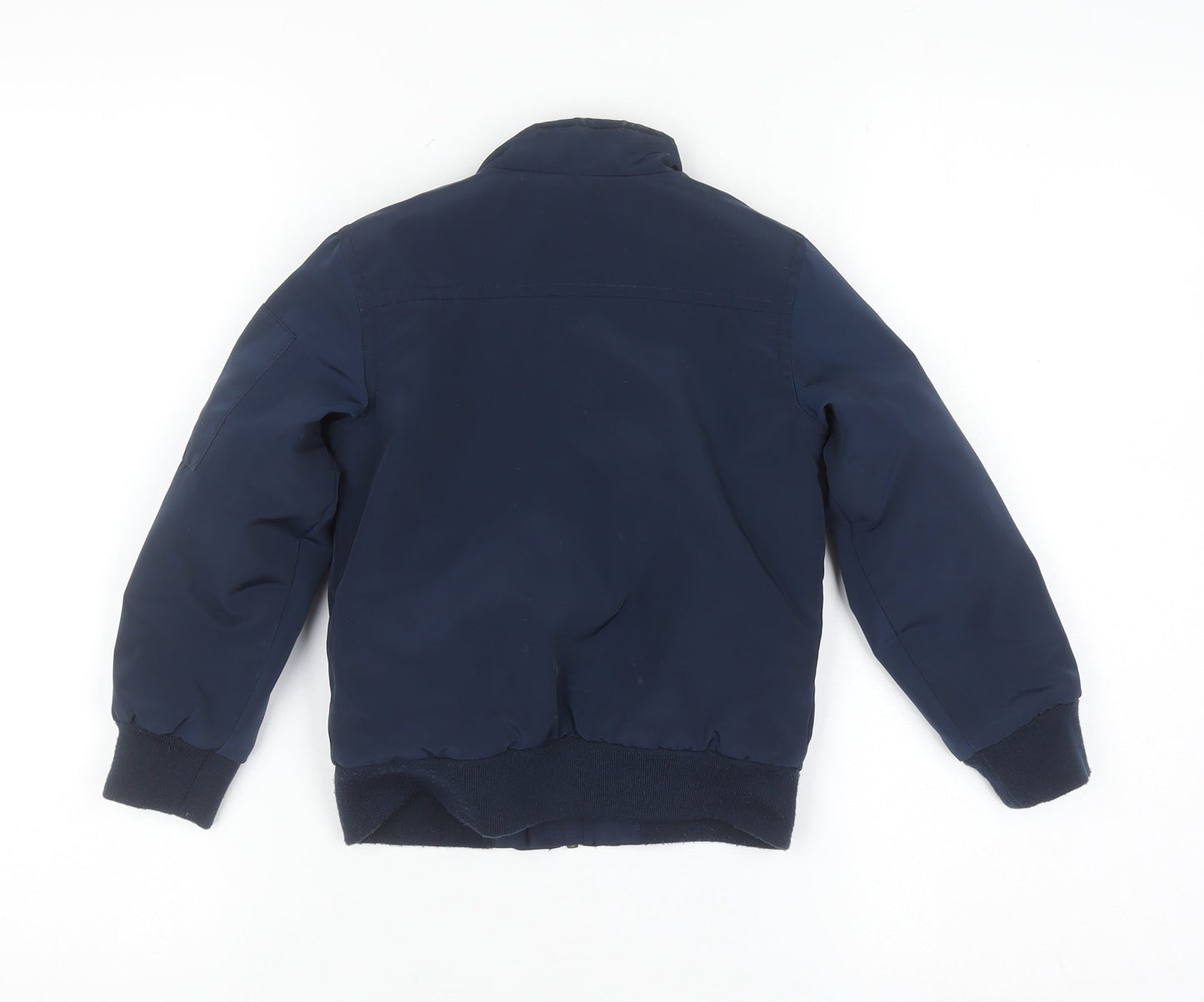 Levi's Boys Blue Bomber Jacket Size 4 Years Lined Polyester Zip-Up