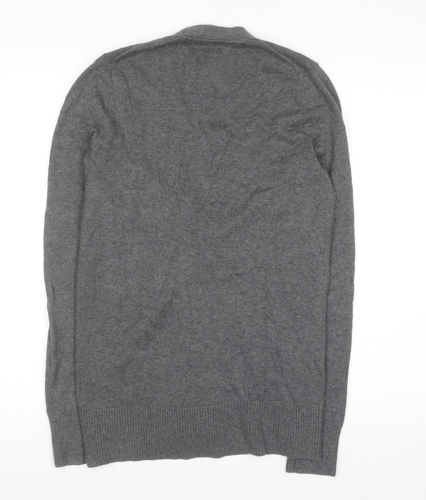 Abercrombie & Fitch Women's Grey Cardigan M V-Neck Knit Jumper