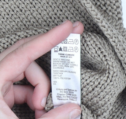 Marks & Spencer Women’s Beige Knit Pullover Jumper Medium