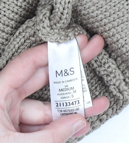 Marks & Spencer Women’s Beige Knit Pullover Jumper Medium