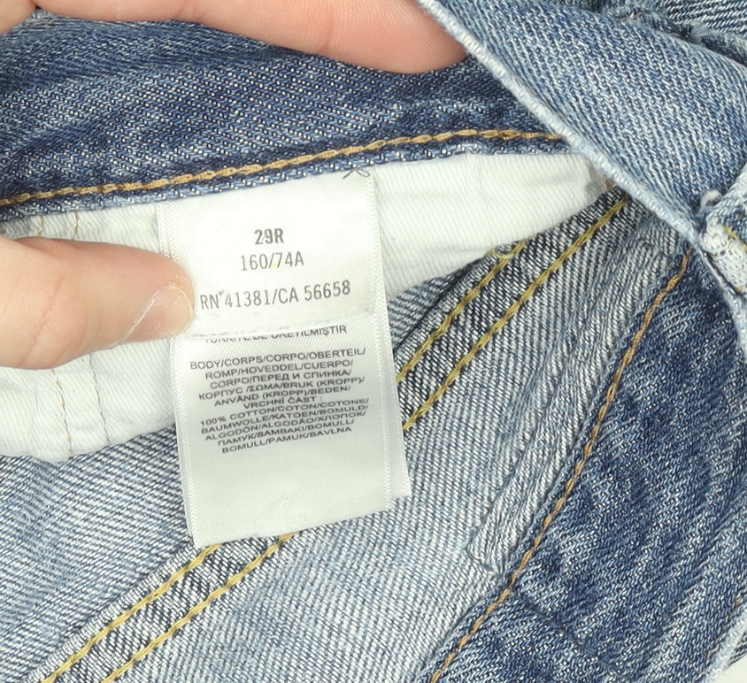 Polo Women’s Blue Denim Straight Leg Jeans Size 29R Cotton