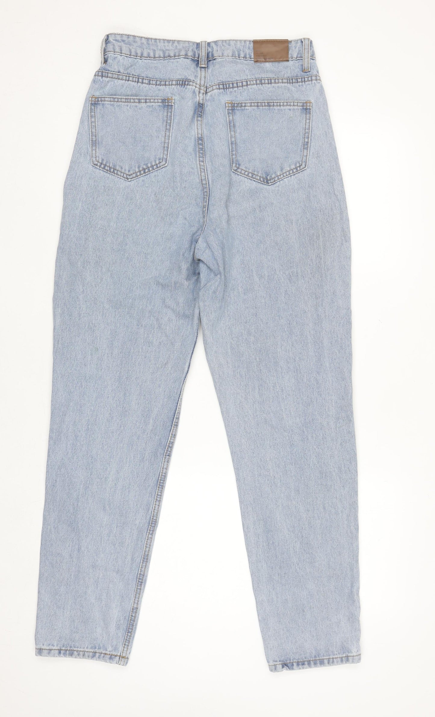 Missguided Women's Blue High Rise Relaxed Tapered Denim Jeans Size 10