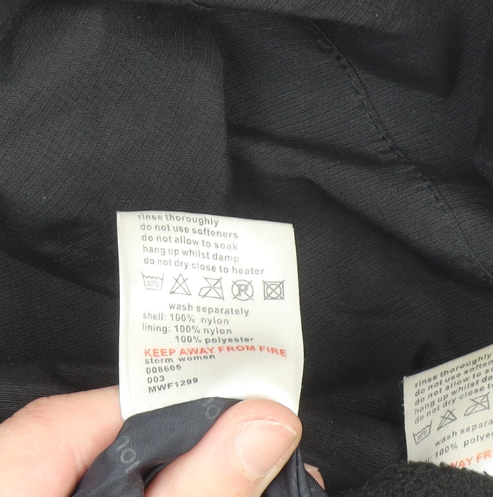 Mountainlife Women's Black Size 14 Hooded Ski Jacket